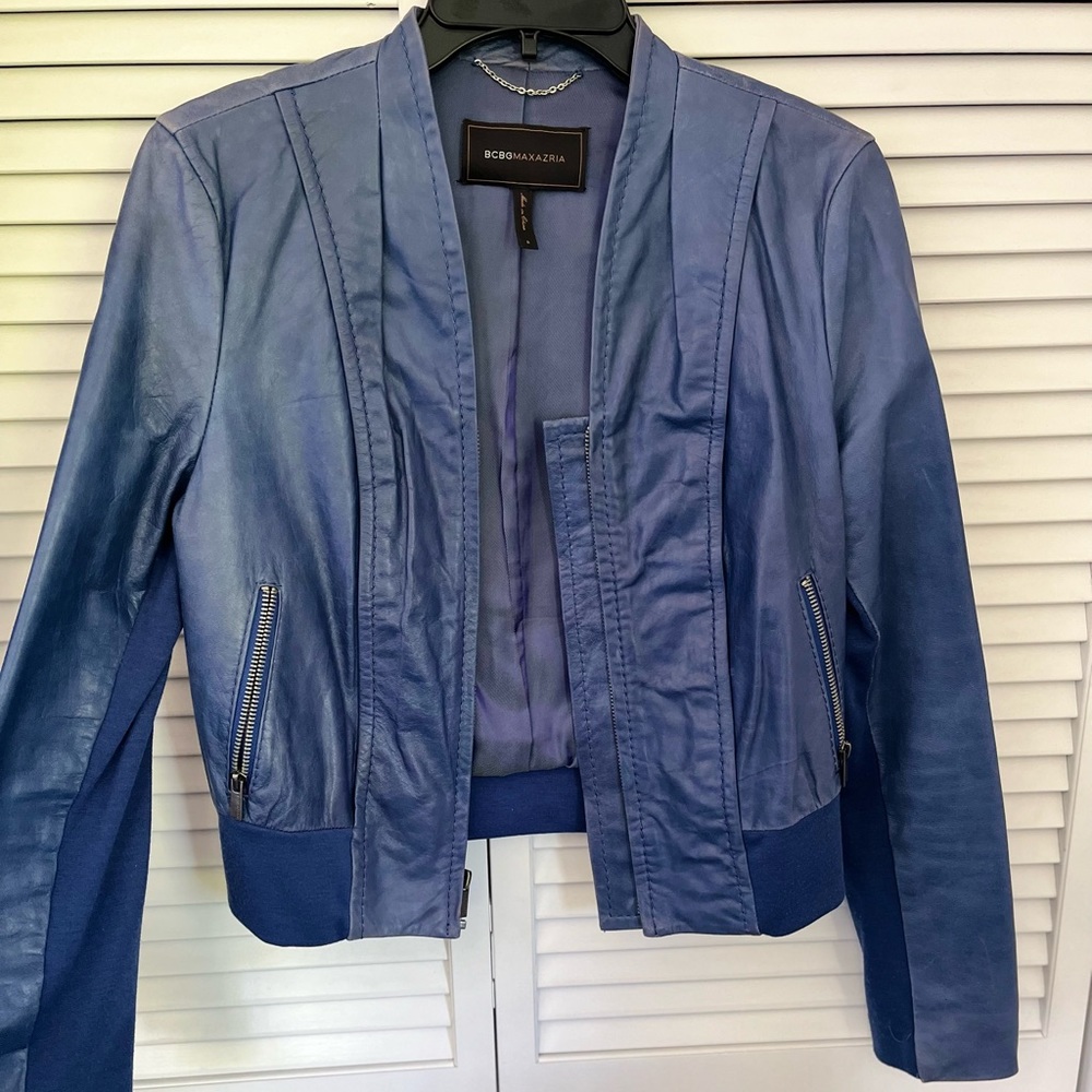 BCBG MaxAzria leather jacket